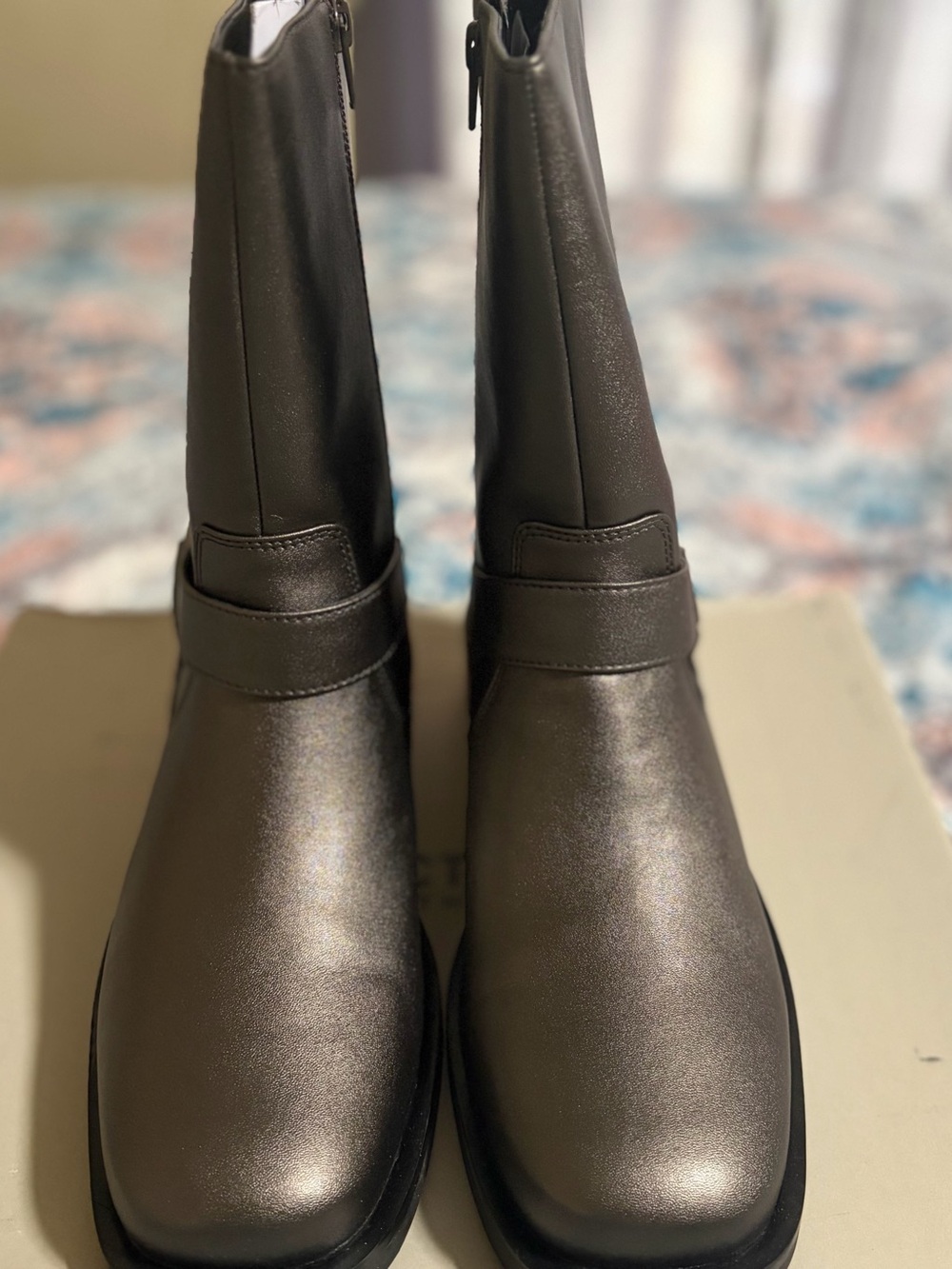 Kenneth Cole Women’s Metallic Black Chukka Boots